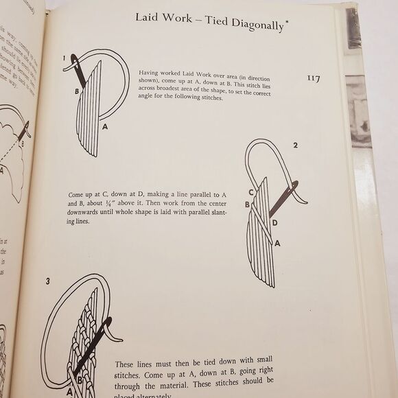 Vintage CREWEL EMBROIDERY How to Book by Erica Wilson HC DJ 1962 - Picture 2 of 12